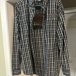 Harley Davidson Long sleeved Button Up Shirt